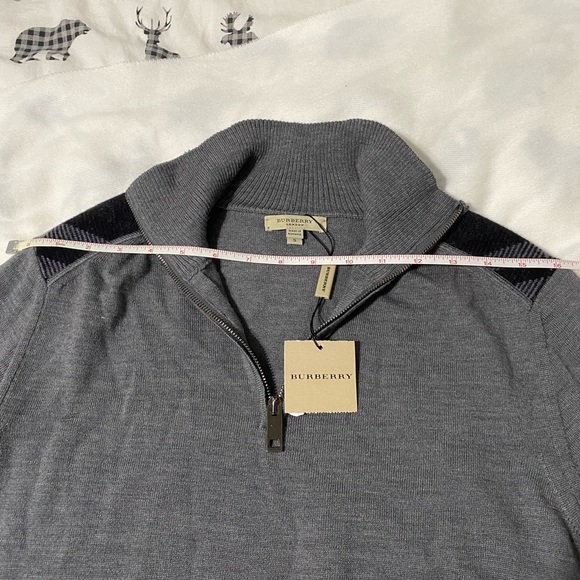 Burberry Merino wool quarter zip sweater - Picture 6 of 10
